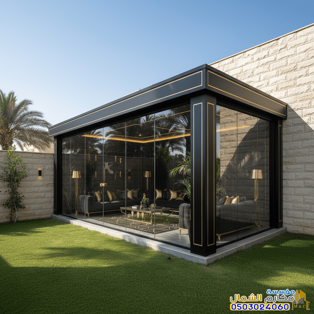 تركيب غرف ساندوتش بانل زجاجيةجاهزة في الخرج للمخازن والمنازل